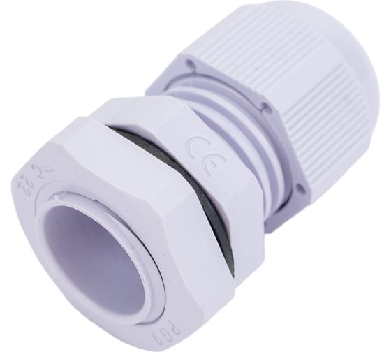 Сальник STEKKER pg9 диаметр проводника 4-8 мм , ip54, серый (diy упаковка 3 шт), 49375