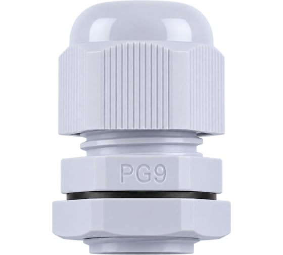Сальник STEKKER pg9 диаметр проводника 4-8 мм , ip54, серый (diy упаковка 3 шт), 49375