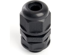 Сальник STEKKER mg16 диаметр проводника 6-10 мм , ip68, чёрный, 100 шт в упак 49451