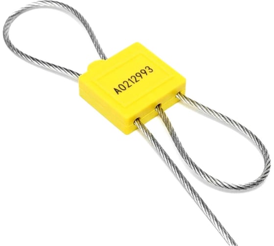 Тросовая пломба Пломба.Ру d2,2 мм., L500мм. цвет желтый. 10 шт. т-4-1301 1006032