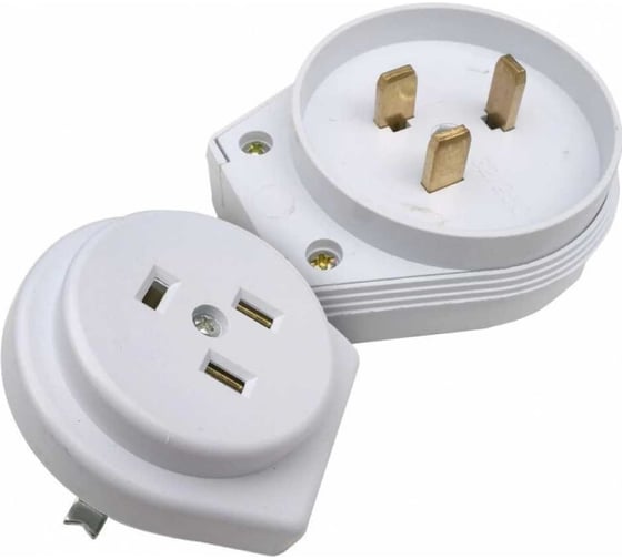 Печной пластиковый встраиваемый разъем IN HOME РШ/ВШ 32А 250В белый 9133 4690612010212