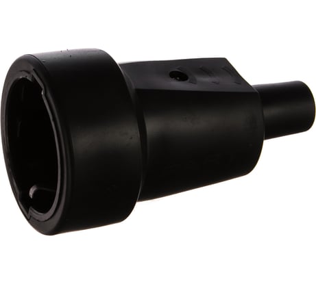 Переносная одноместная розетка STEKKER с заземляющим контактом, пластик 250В, 16А, IP44, черная 32846