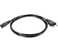 Кабель для аудио-видео техники Telecom iec-320-c7 2-pin, 1.8m, черный, медь TE023-CU0.5-1.8M