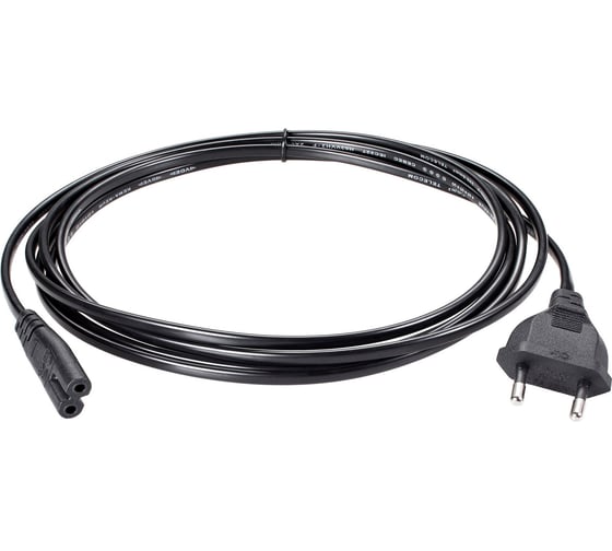 Кабель для аудио-видео техники Telecom iec-320-c7 2-pin, 3m, черный, медь TE023-CU0.5-3M