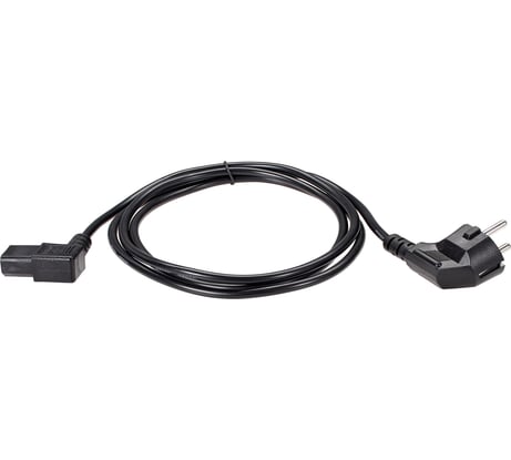 Кабель питания Telecom компьютер - розетка 220v eu угол-угол vde 3gх0.75mm2, 1.8m, медь TE021DA-CU0.75-1.8M