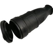 Штепсельное гнездо с заземляющим контактом IN HOME каучук 4690612010243