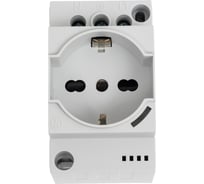 Розетки для электрических шкафов Finder тип Schuko + Bipasso 10/16 A, категория защиты IP 20, LED, цвет серый, 7U.00.8.230.0010 7U0082300010