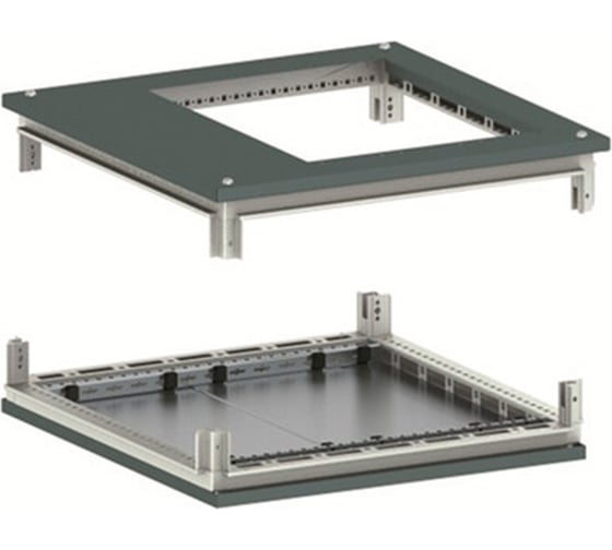 Крыша с фланцем и основание DKC для напольных 19" it-корпусов дкс серии cqe 800x800, ral7011 R5KTB88FIT