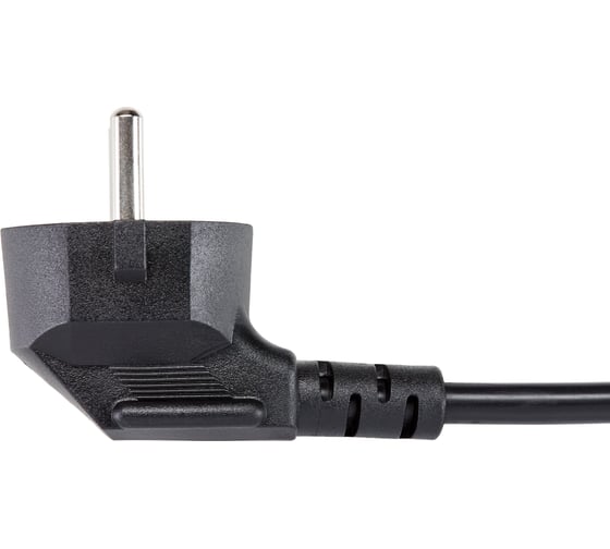Кабель питания Telecom компьютер - розетка 220v eu угловой vde 3gх0.75mm2 1.8m медь TY021-CU0.75-1.8M