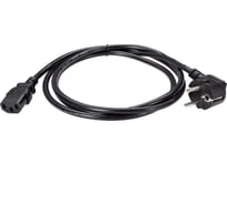 Кабель питания Telecom компьютер - розетка 220v eu угловой vde 3gх1.5mm2 1.8m медь TY021-CU1.5-1.8M