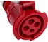 Кабельная розетка ABL 4Р 32А 400V, IP67 K42S35 4
