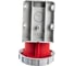 Розетка для монтажа на поверхность ABL 5Р 32А 400V, IP67 D52S35 4