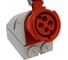 Розетка для монтажа на поверхность ABL 4Р 32А 400V, IP67 D42S35 5