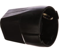 Кабельная розетка ABL термопласт 16A 2P+E 250V, чёрный 1176100
