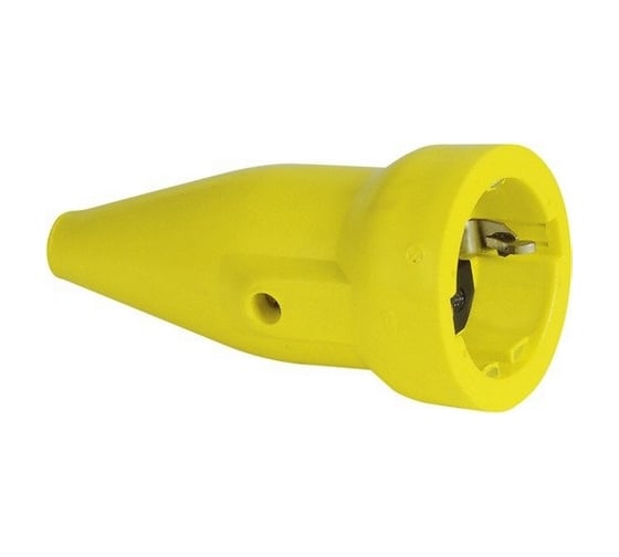 Розетка ABL ПВХ 16A 2P+E 250V, желтый 1478050