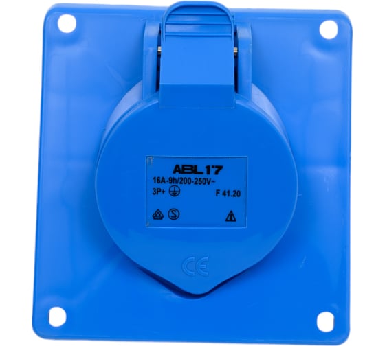 Фланцевая розетка ABL 4P 16A 400V, IP44 F41S301 1