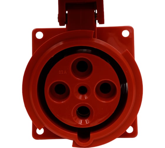 Фланцевая розетка ABL 5P 63А 400V, IP67, 100x100 MM F53S357