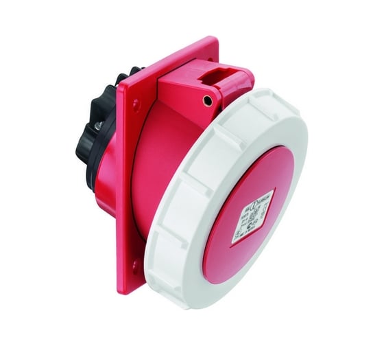 Фланцевая угловая розетка ABL 15гр. 5P 32A 400V, IP67 F52S383