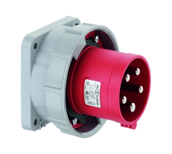 Вилка кабельная для монтажа на поверхность ABL 4Р 125А 400V, IP67 A44S37 1