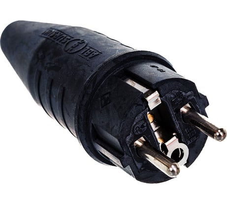 Вилка из натуральной резины ABL IP44 16A 2P+E 250V 1129190