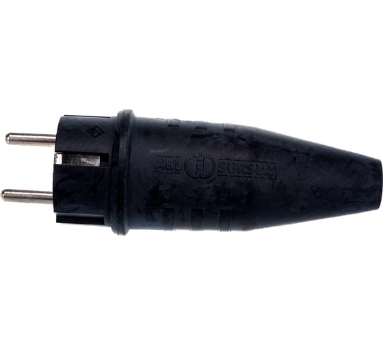 Вилка из натуральной резины ABL IP44 16A 2P+E 250V 1129190