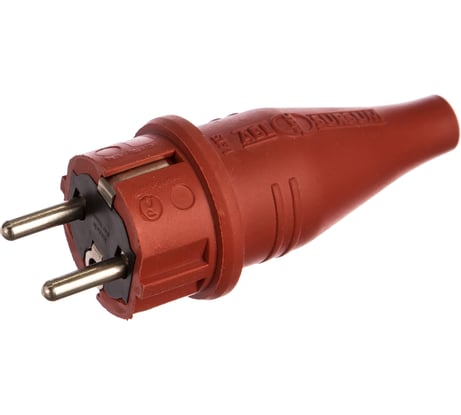 Резиновая вилка с мультизаземлением ABL IP44 16A 2P+E 250V, красный 1419140
