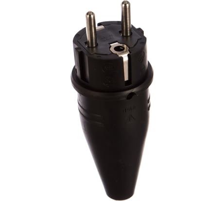 Резиновая вилка с мультизаземлением ABL IP44 16A 2P+E 250V, черный 1419190