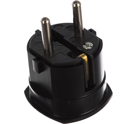 Вилка ABL термопласт 16A 2P+E 250V, черный 1107100