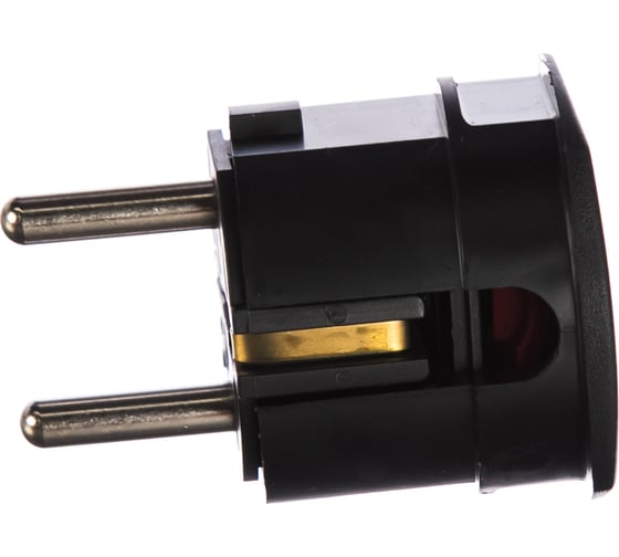 Вилка ABL термопласт 16A 2P+E 250V, черный 1107100