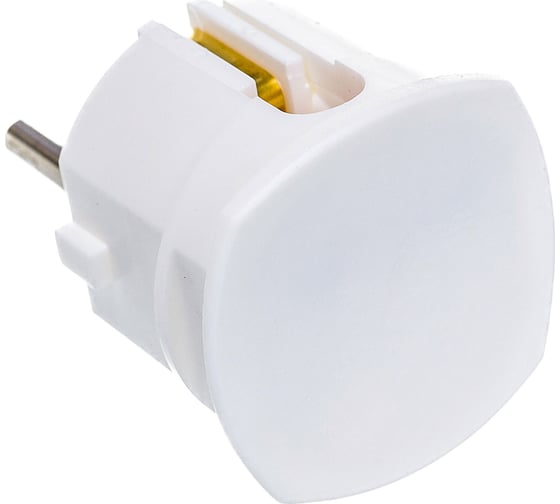 Вилка ABL термопласт 16A 2P+E 250V, белый 1107110