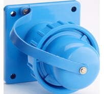 Вилка с крышкой и байонетным замком ABL IP68, 16A 2P+E 250V, синий 1989850