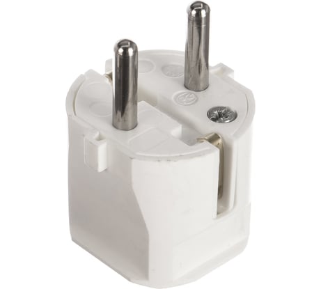 Вилка ABL термопласт 16A 2P+E 250V, белый 1116110