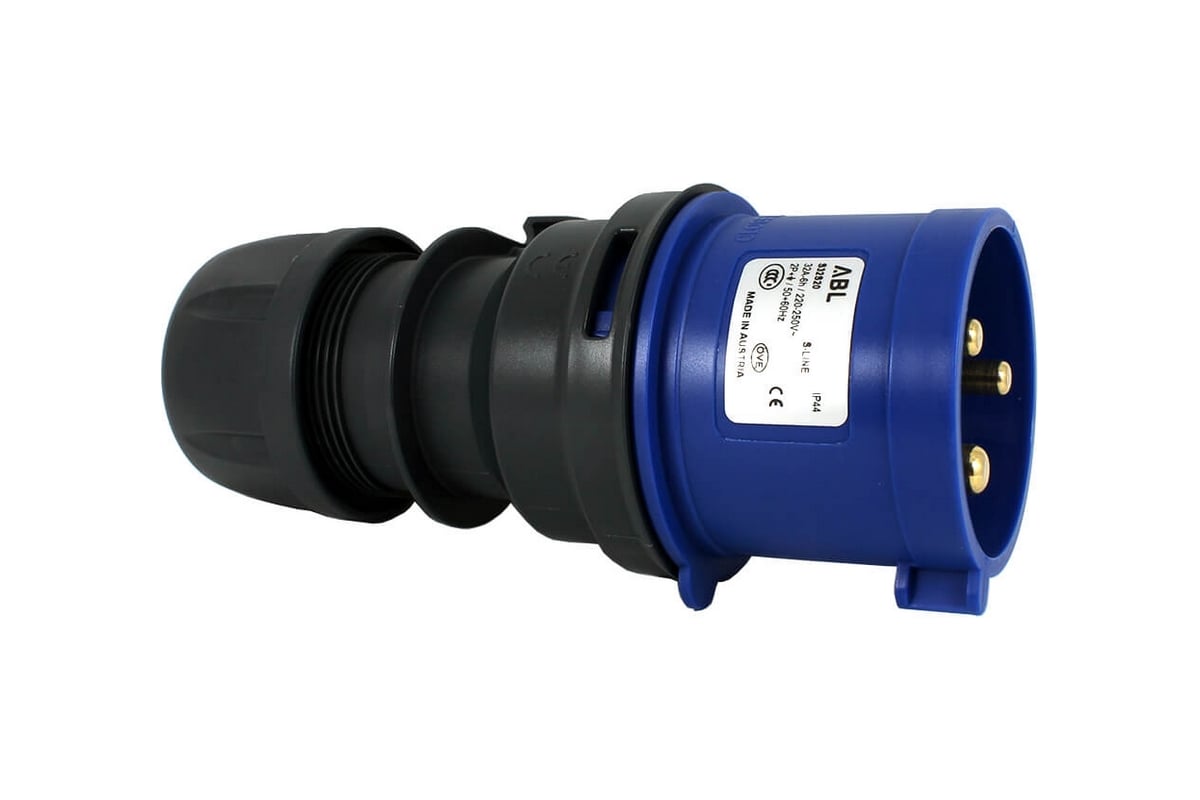 Кабельная вилка ABL 3P 32А 230V, IP44 S32S20 - выгодная цена, отзывы ...
