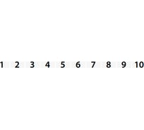 Горизонтальная маркировка Klemsan DO 10x8; 31-40, 500 шт. 0.0.0.5.504303