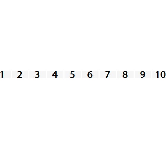 Горизонтальная маркировка Klemsan DO 10x8; 221-230, 500 шт. 0.0.0.5.504322 1