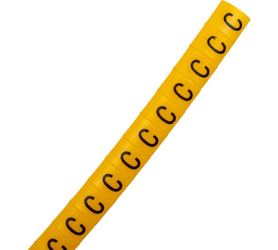 Маркировка кабеля Klemsan (кольцо) KG1 (0,75...4 мм.кв.), "C" (уп. 100 шт.) 1000 шт. 0.0.0.5.515012
