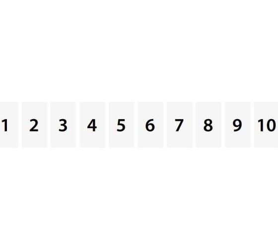 Горизонтальная маркировка Klemsan DO 10x10; (671-680) 500 шт. 0.0.0.5.504567 1