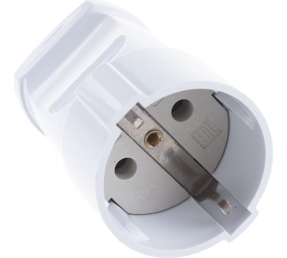 Кабельная розетка ЭРА Rx2-W Rx2 с/з прямая 16A белая Б0039682