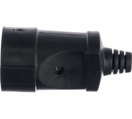Кабельная розетка ЭРА Rx4-B с/з прямая ПВХ 16A черная Б0039685