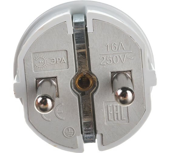 Вилка ЭРА Vx2-W Vx2 с/з прямая 16A белая Б0039673