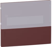 Передняя панель Systeme Electric Mini Pragma New, бордо, 1P/12М, для встраиваемого щита, дымчатая дверь SE MIP50112T