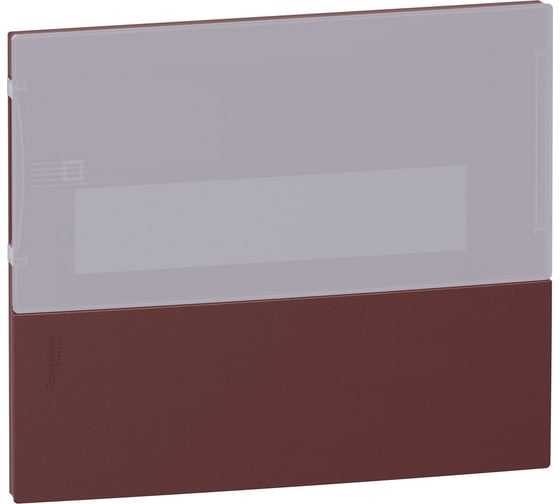 Передняя панель Systeme Electric Mini Pragma New, бордо, 3P/36М, для встраиваемого щита, дымчатая дверь SE MIP50312T 1