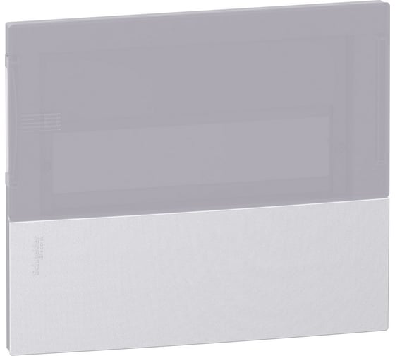 Передняя панель Systeme Electric Mini Pragma New, серая, 1P/18М, для встраиваемого щита, дымчатая дверь SE MIP70118T