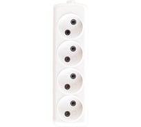 Колодка Glanzen 4 гн. ПВХ арт. EU-04S 00-00002792