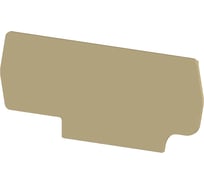 Концевой сегмент Klemsan на клеммники PYK 2,5C, бежевый, NPP PYK 2,5CT 10 шт. 0.0.0.4.446490