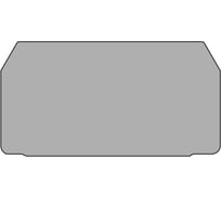 Концевой сегмент Klemsan на измер. клеммники WGO2N, (серый); NPP WGO2N 25 шт. 0.0.0.4.450239