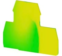 Концевой сегмент Klemsan на клеммники 2-х ярусные PIK(2,5-4)N*, (желто-зеленый); NPP 2 / PIK 4N-PIK 2,5N 25 шт. 0.0.0.4.449012T