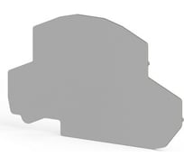 Концевой сегмент Klemsan на клеммники 2-х ярусные PYK 4-2F (серый); NPP PYK4-2F 25 шт. 0.0.0.4.446579