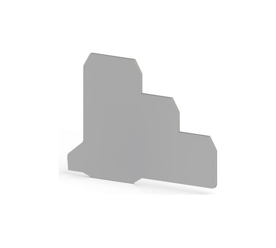 Концевой сегмент Klemsan на клеммники 3-х ярусные PUK3S*, (серый); NPP PUK3S 10 шт. 0.0.0.4.450169