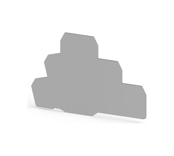 Концевой сегмент Klemsan на клеммники 3-х ярусные PUK3, (серый); NPP PUK3 10 шт. 0.0.0.4.450139 1